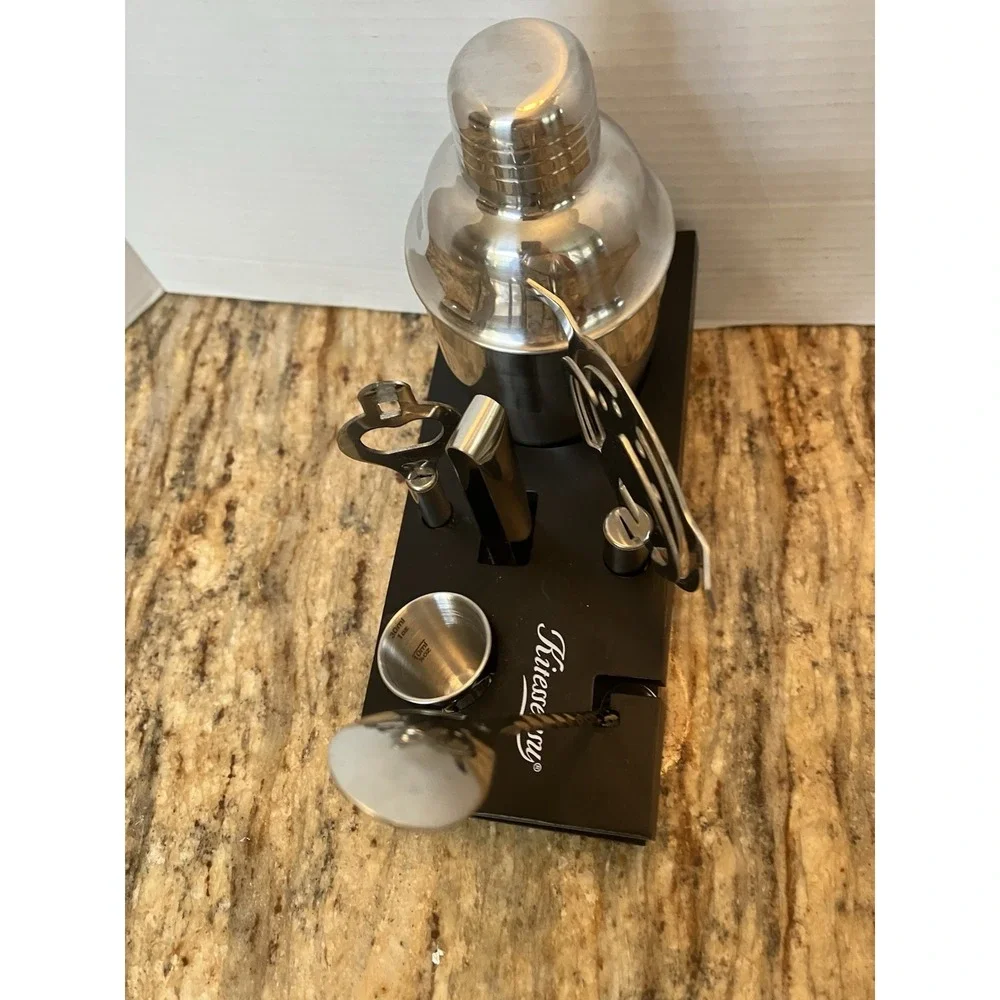 KITESSENSU Cocktail Shaker Set Bartender Kit with Stand | Bar Set Drink Mixer